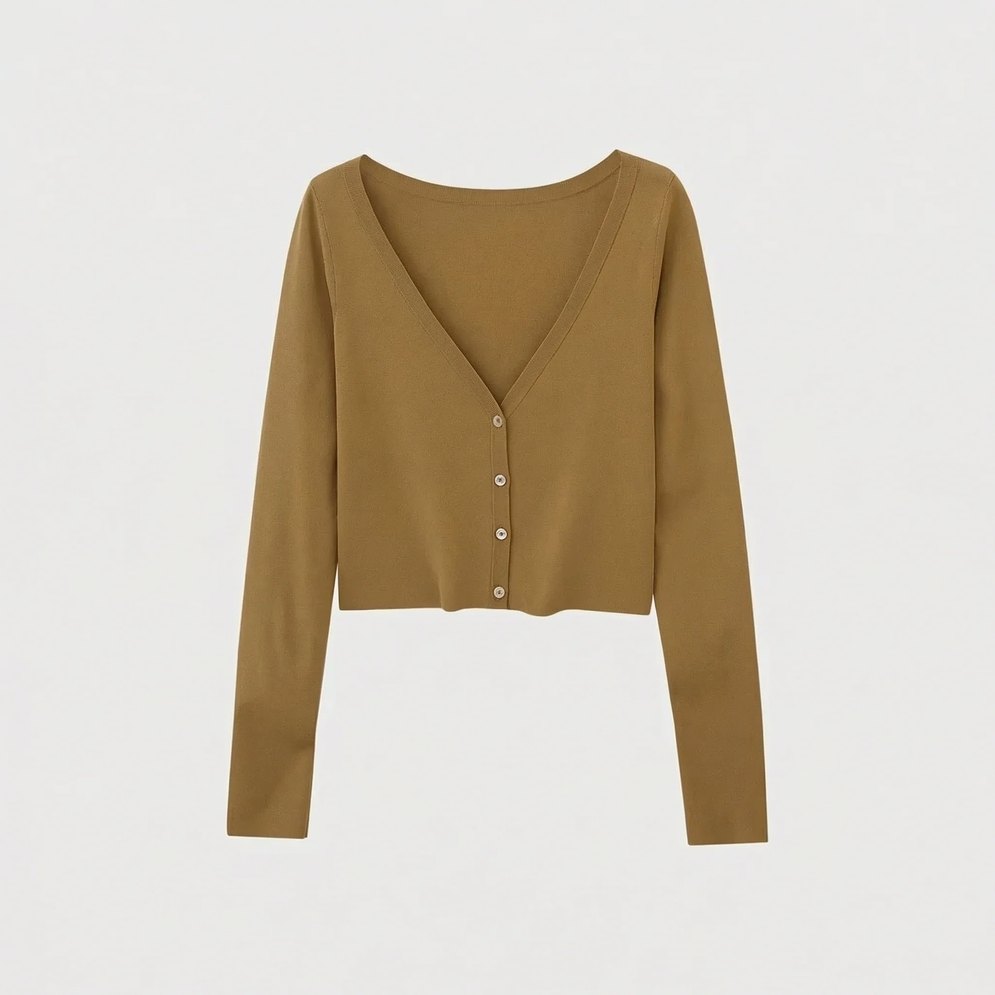 V-Neck Knitted Cardigan - Image 7