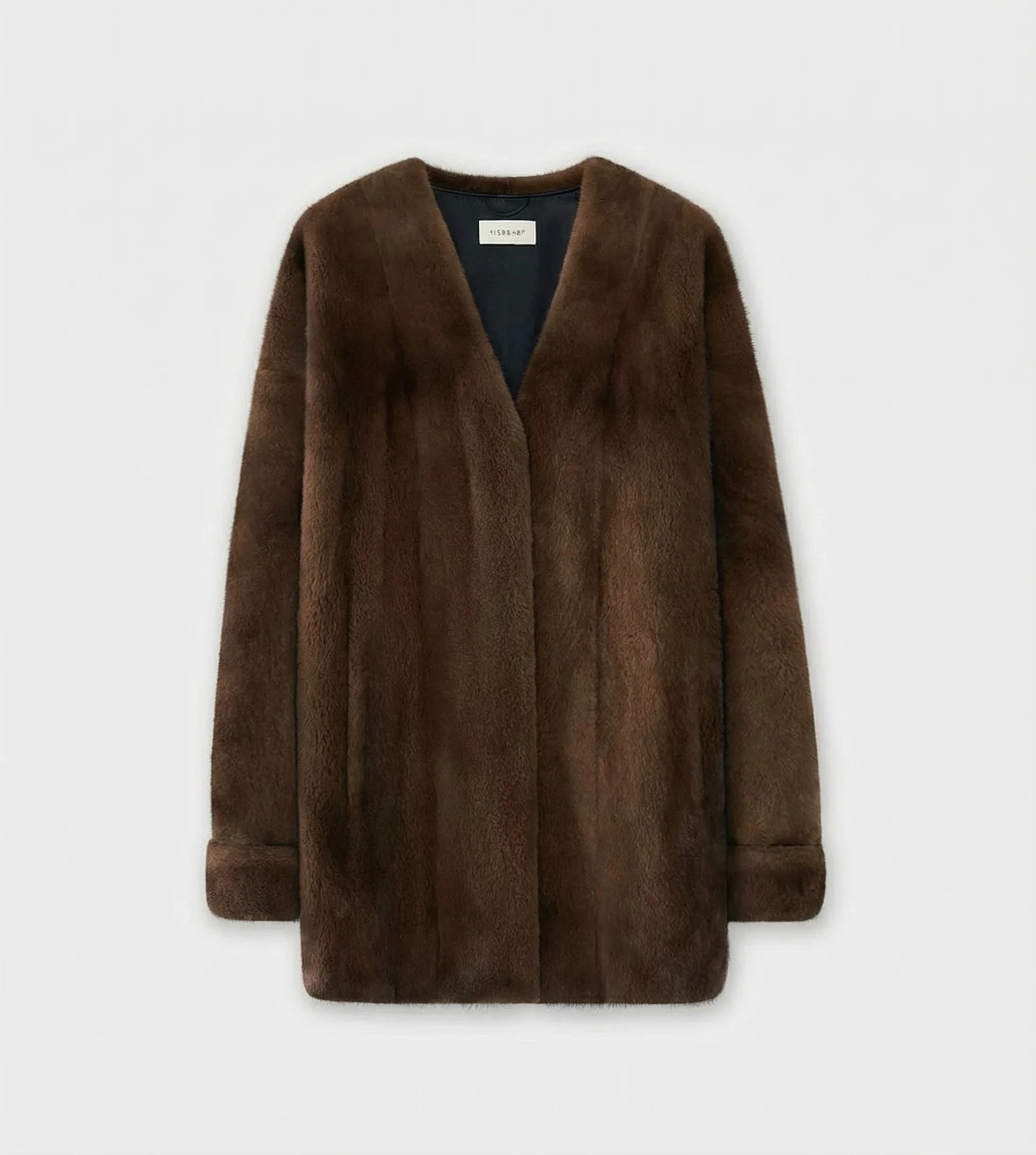V-Neck Mink Jacket - Image 5