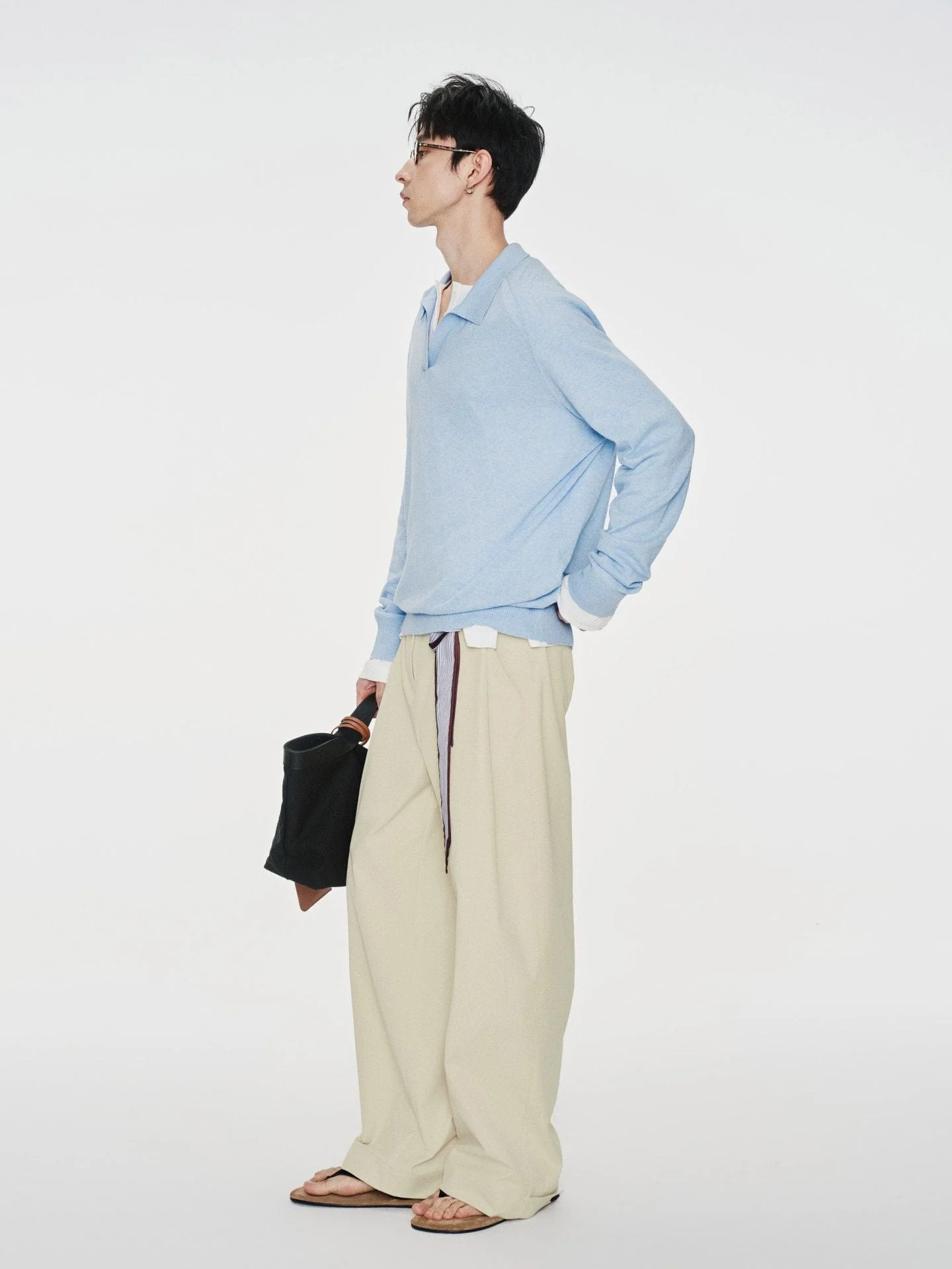 V-Neck Polo Sweater - Image 4