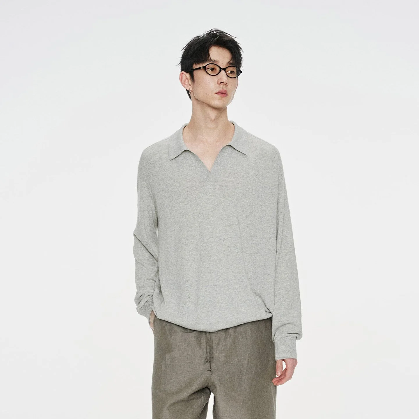 V-Neck Polo Sweater - Image 5