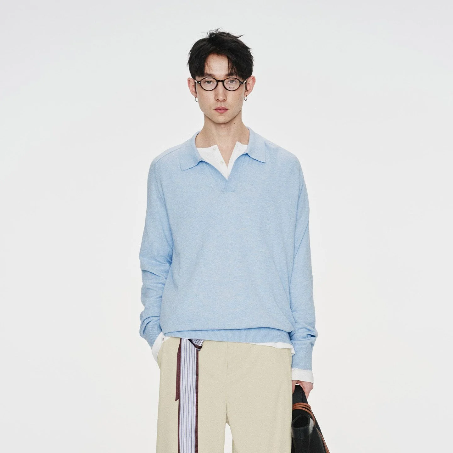 V-Neck Polo Sweater - Image 6