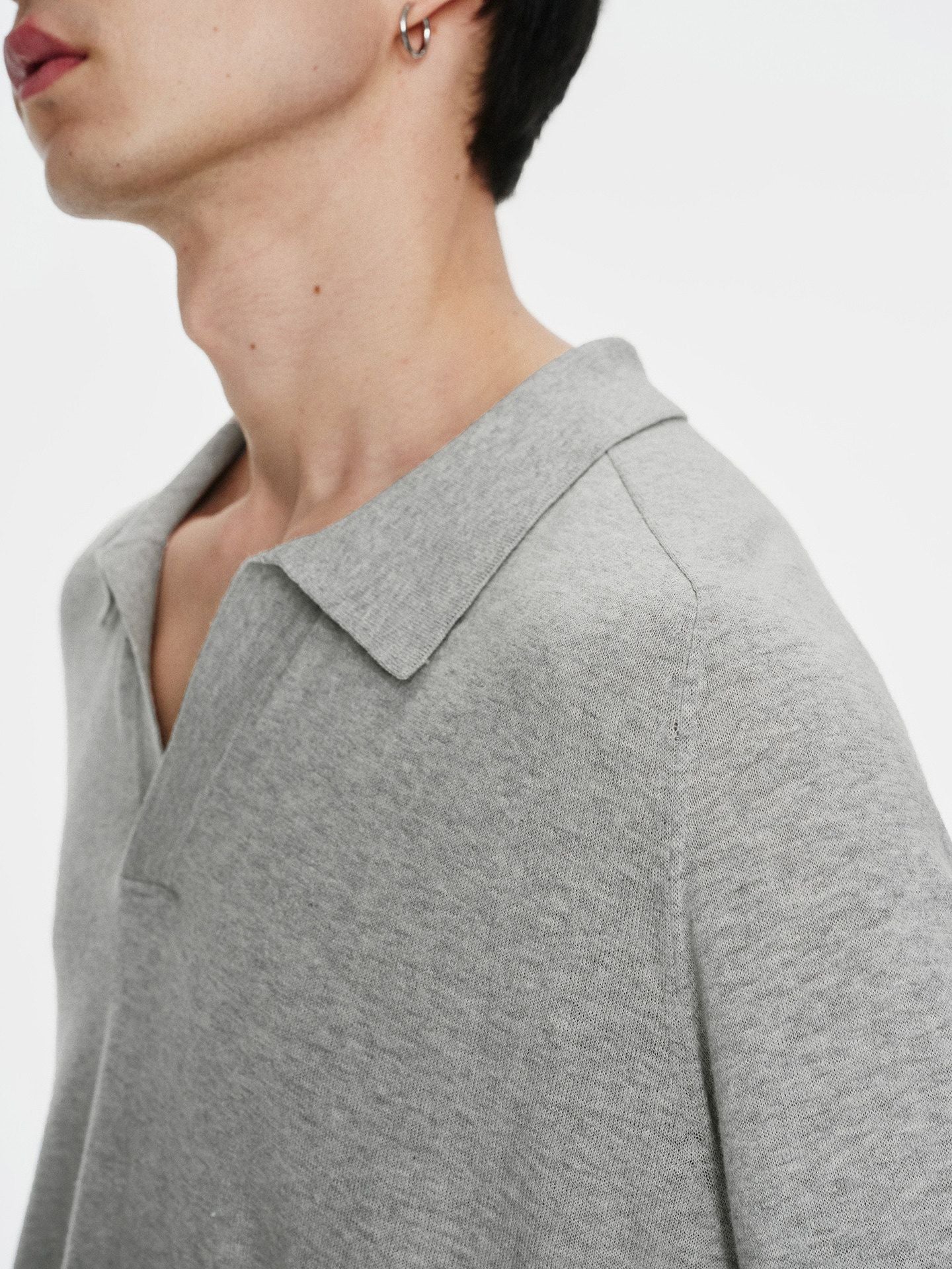 V-Neck Polo Sweater - Image 7