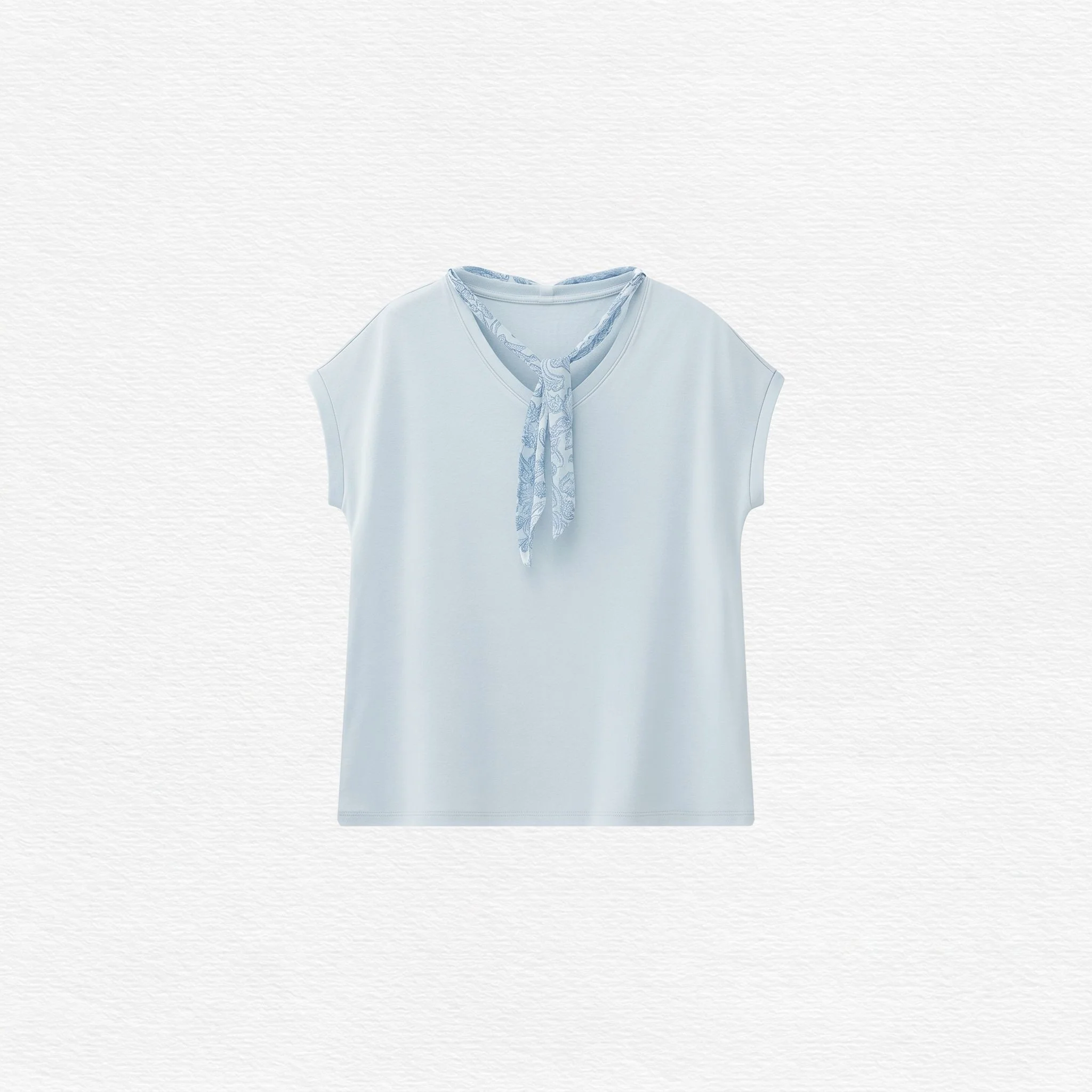 V-Neck Scarf Tee - Image 6