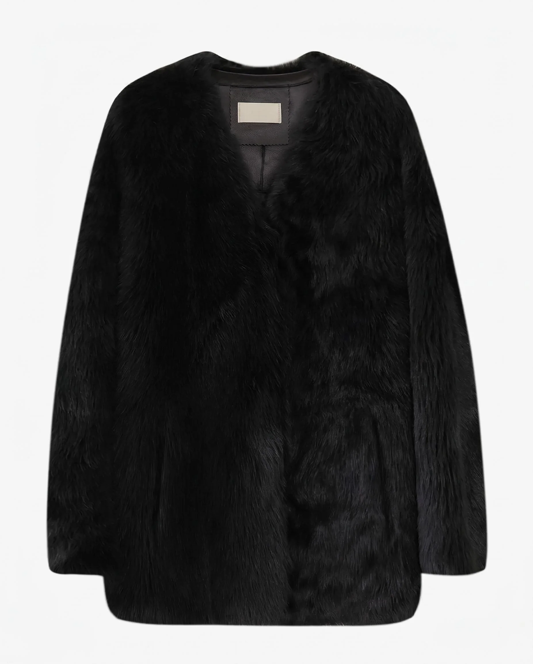 V-Neck Shearling Jacket - Image 7