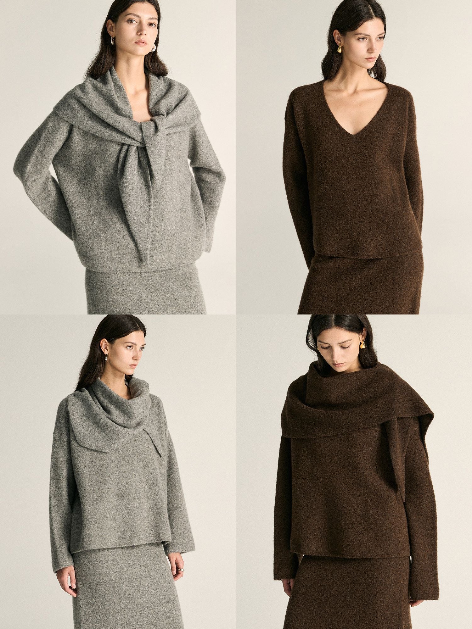 V-Neck Sweater Set
