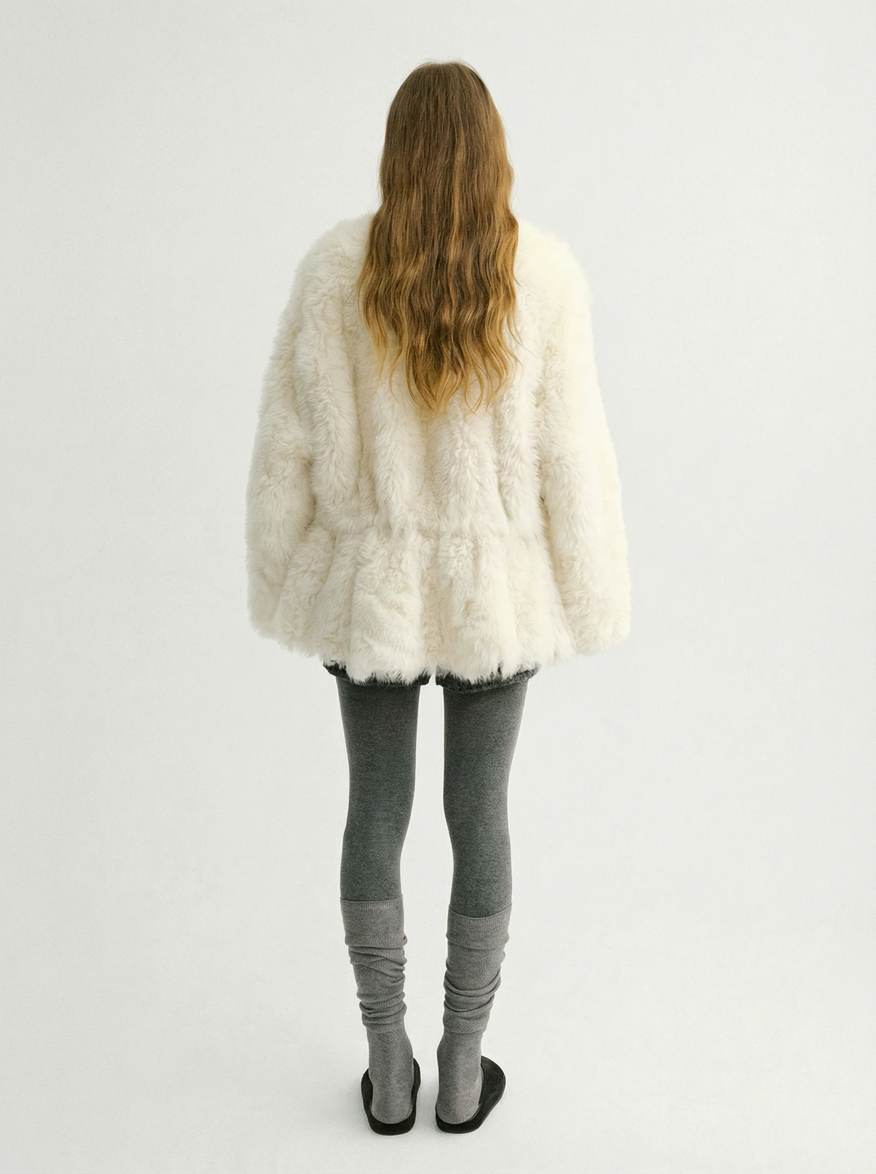 V-Neck Toscana Shearling Coat - Image 5