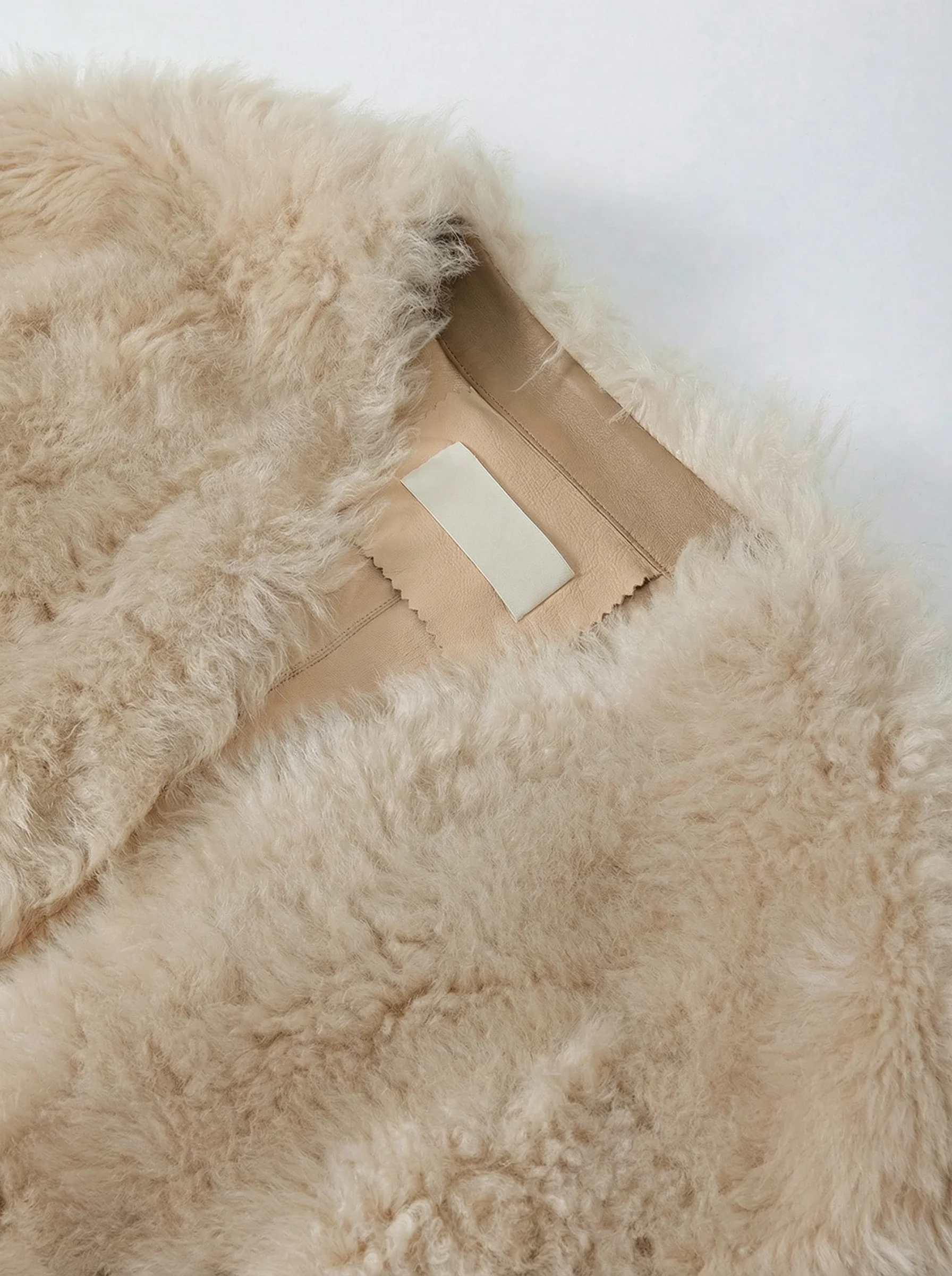 V-Neck Toscana Shearling Coat - Image 6