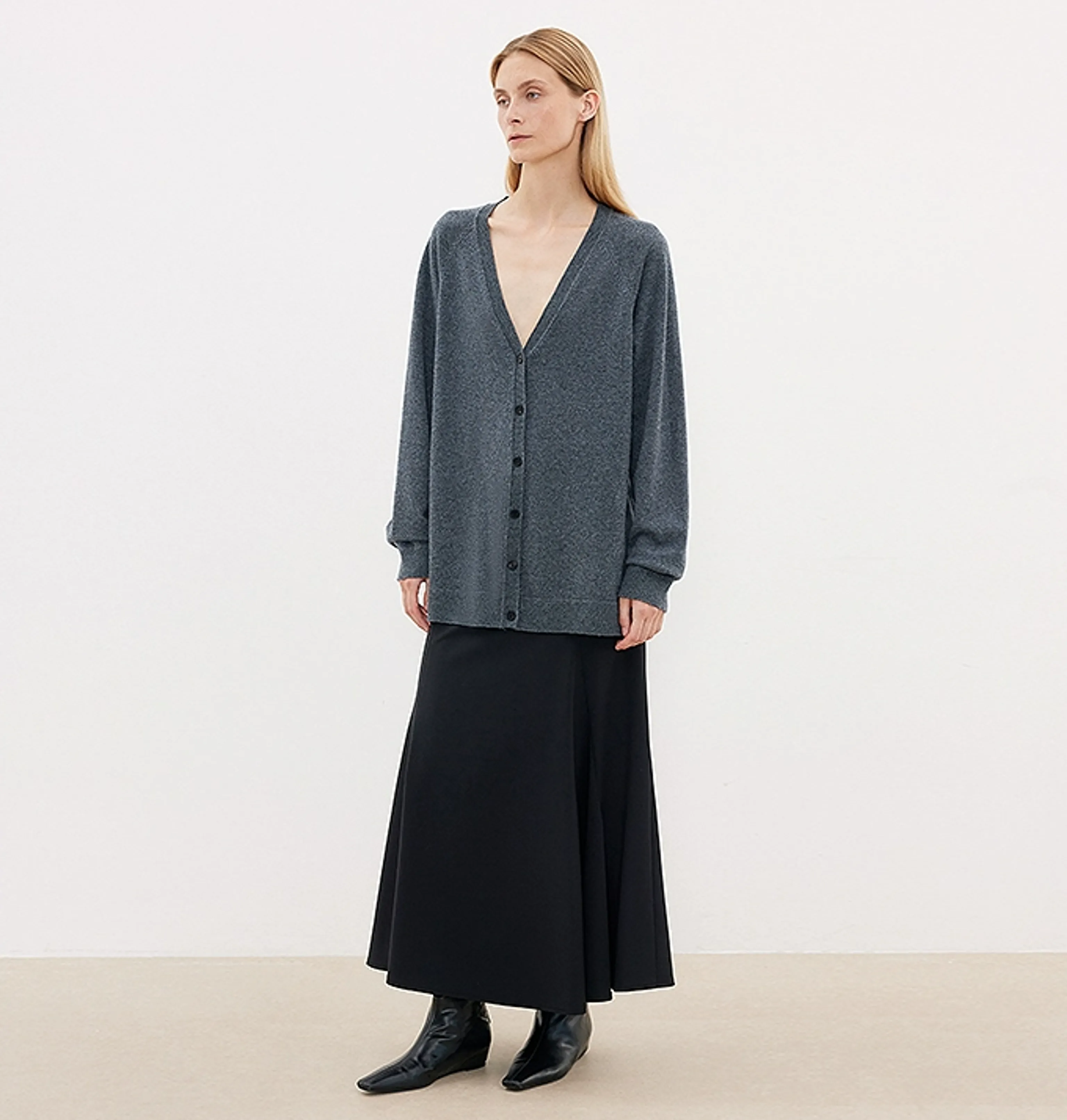 V-Neck Wool Cardigan - Image 5