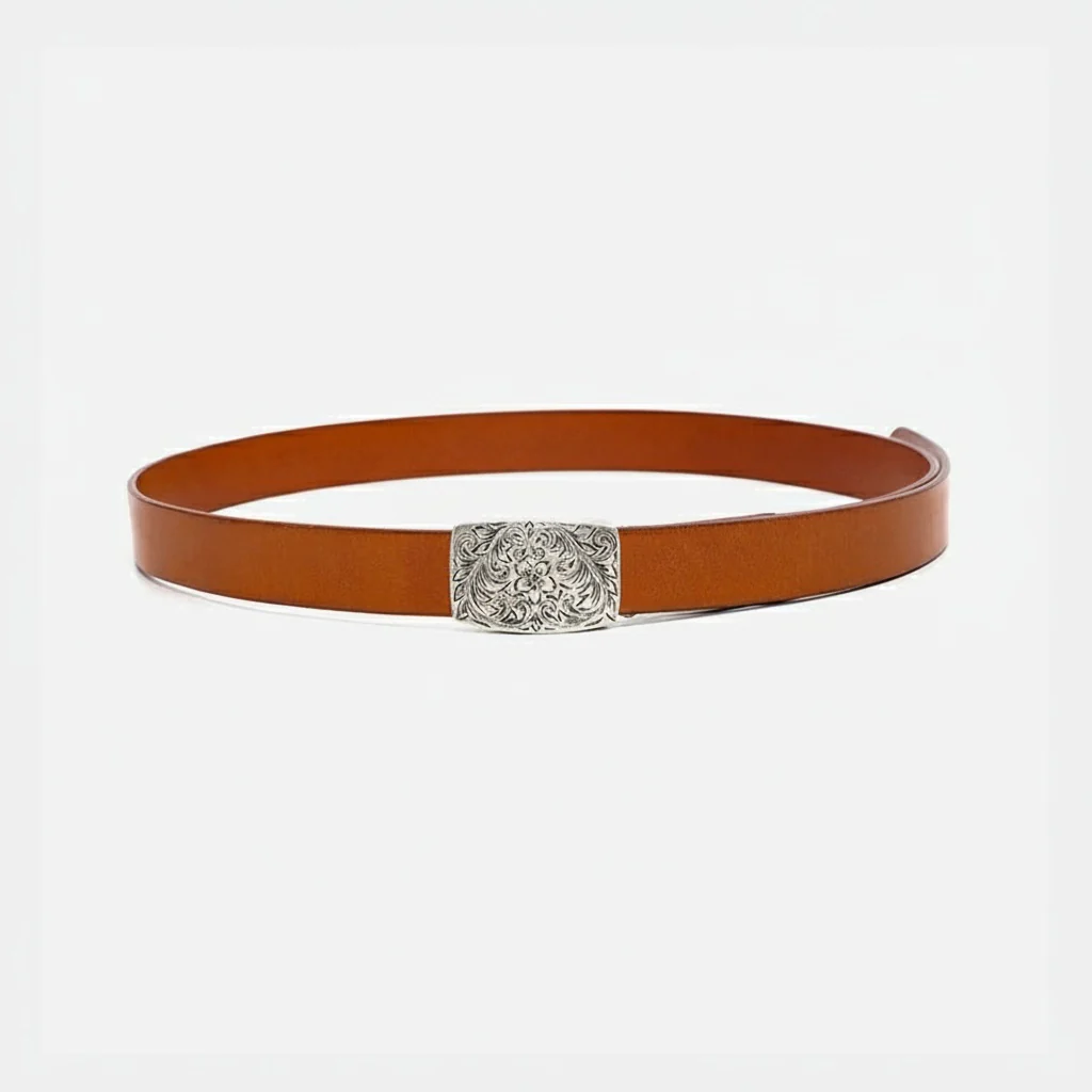 Vegetable-Tanned Cowhide Belt - Image 7