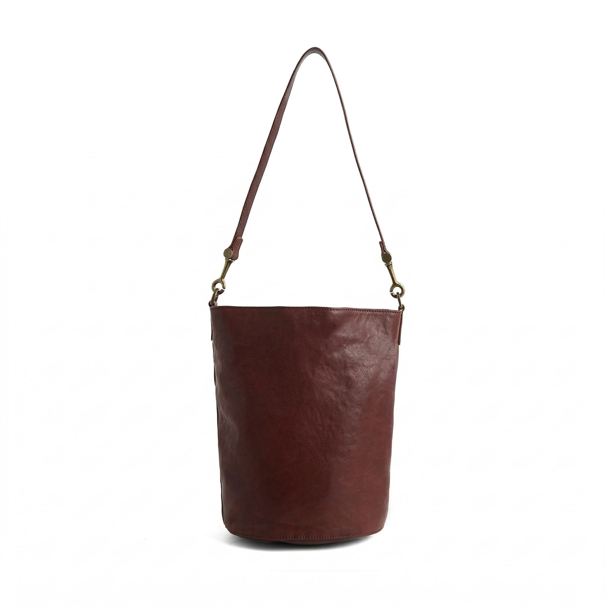 Vegetable-Tanned Cowhide Bucket Bag - Image 7