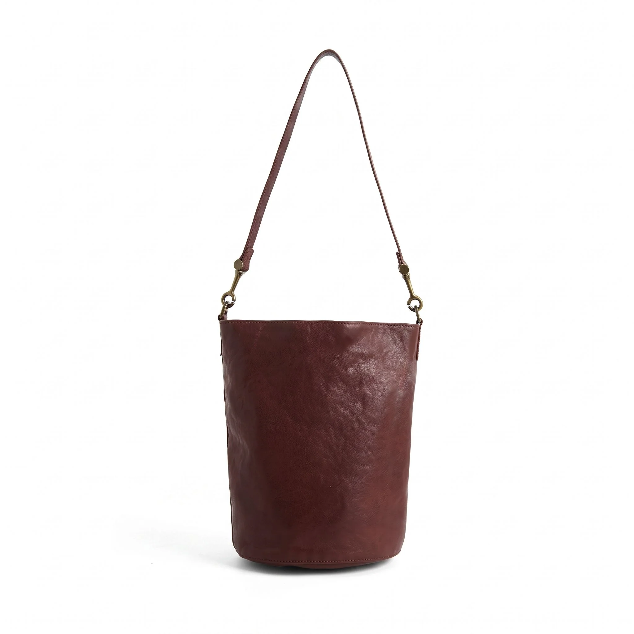 Vegetable-Tanned Cowhide Bucket Bag - Image 9