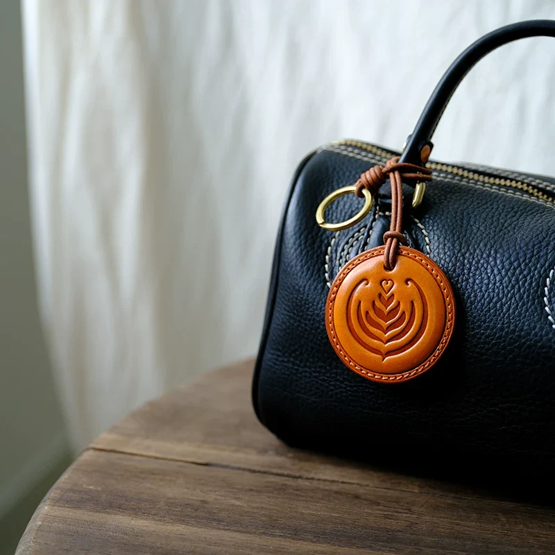 Vegetable-Tanned Leather Keychain