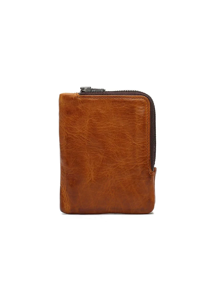 Vegetable-Tanned Leather Zip-Around Wallet - Image 4