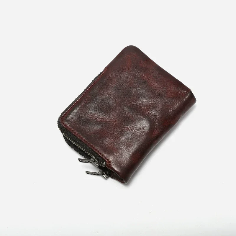 Vegetable-Tanned Leather Zip-Around Wallet - Image 5