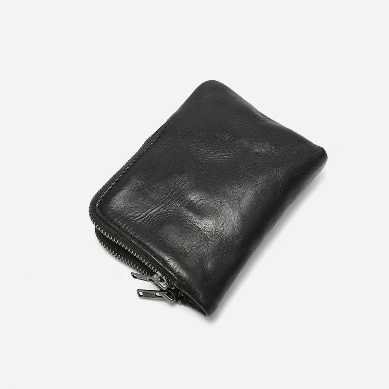 Vegetable-Tanned Leather Zip-Around Wallet - Image 7