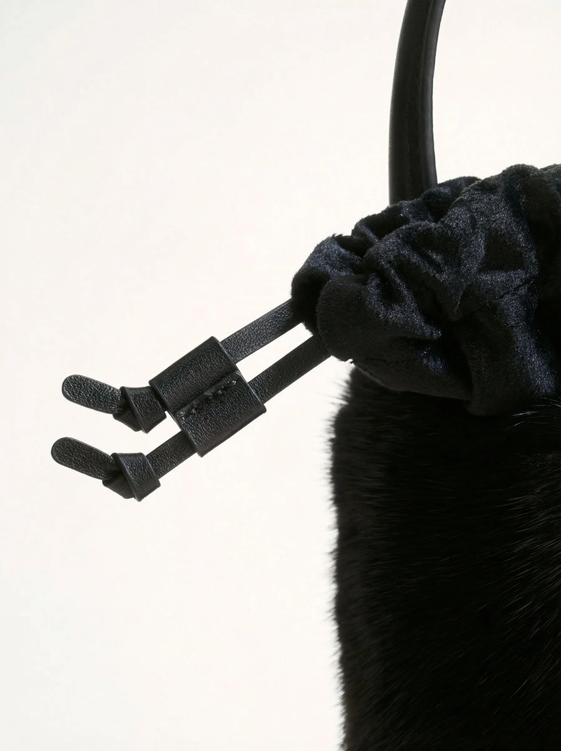 Velvet Mink Mini Bucket Bag - Image 3