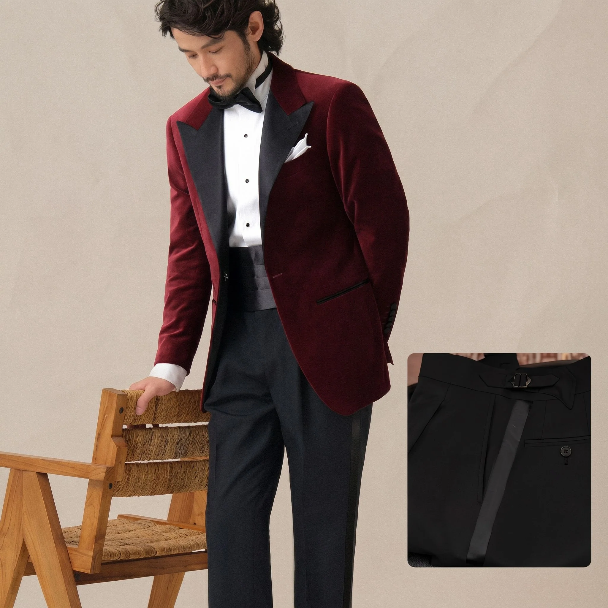 Velvet Tuxedo Jacket - Image 7