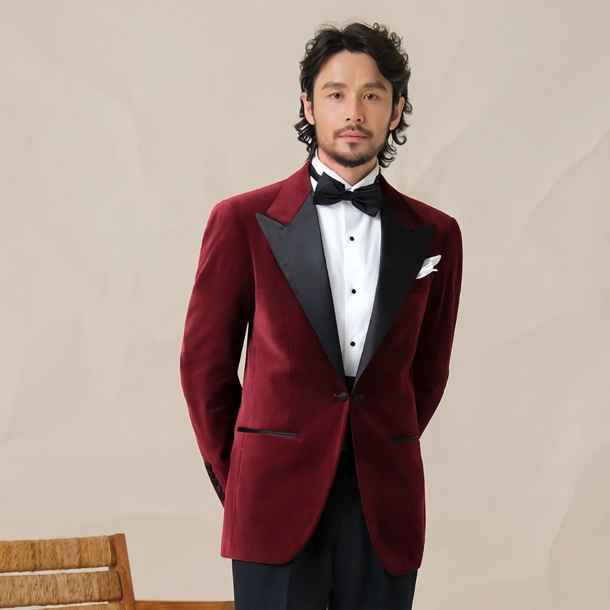 Velvet Tuxedo Jacket - Image 8