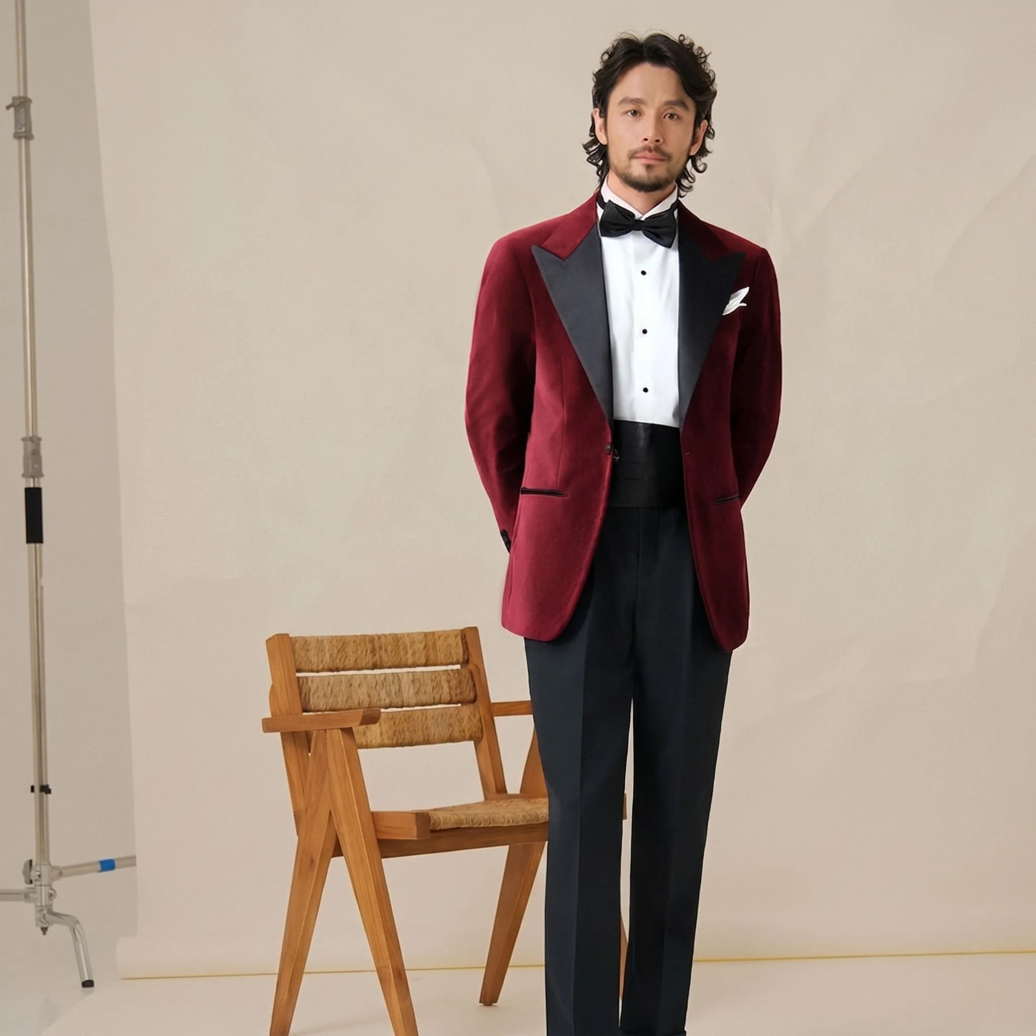 Velvet Tuxedo Jacket - Image 9