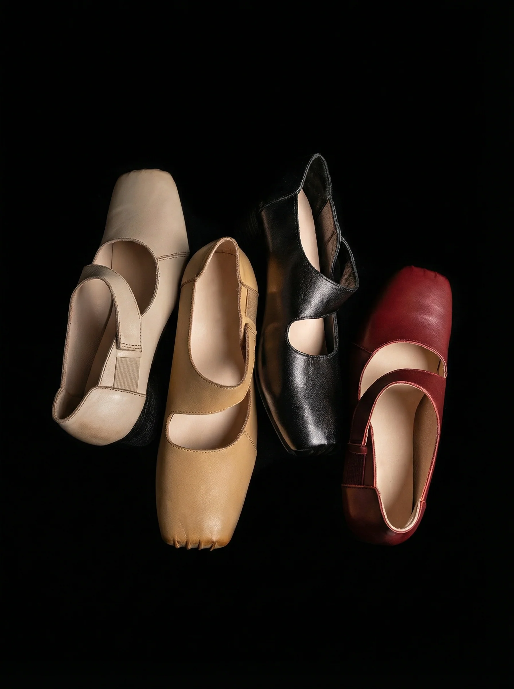 Venus Square-Toe Leather Flats - Image 8