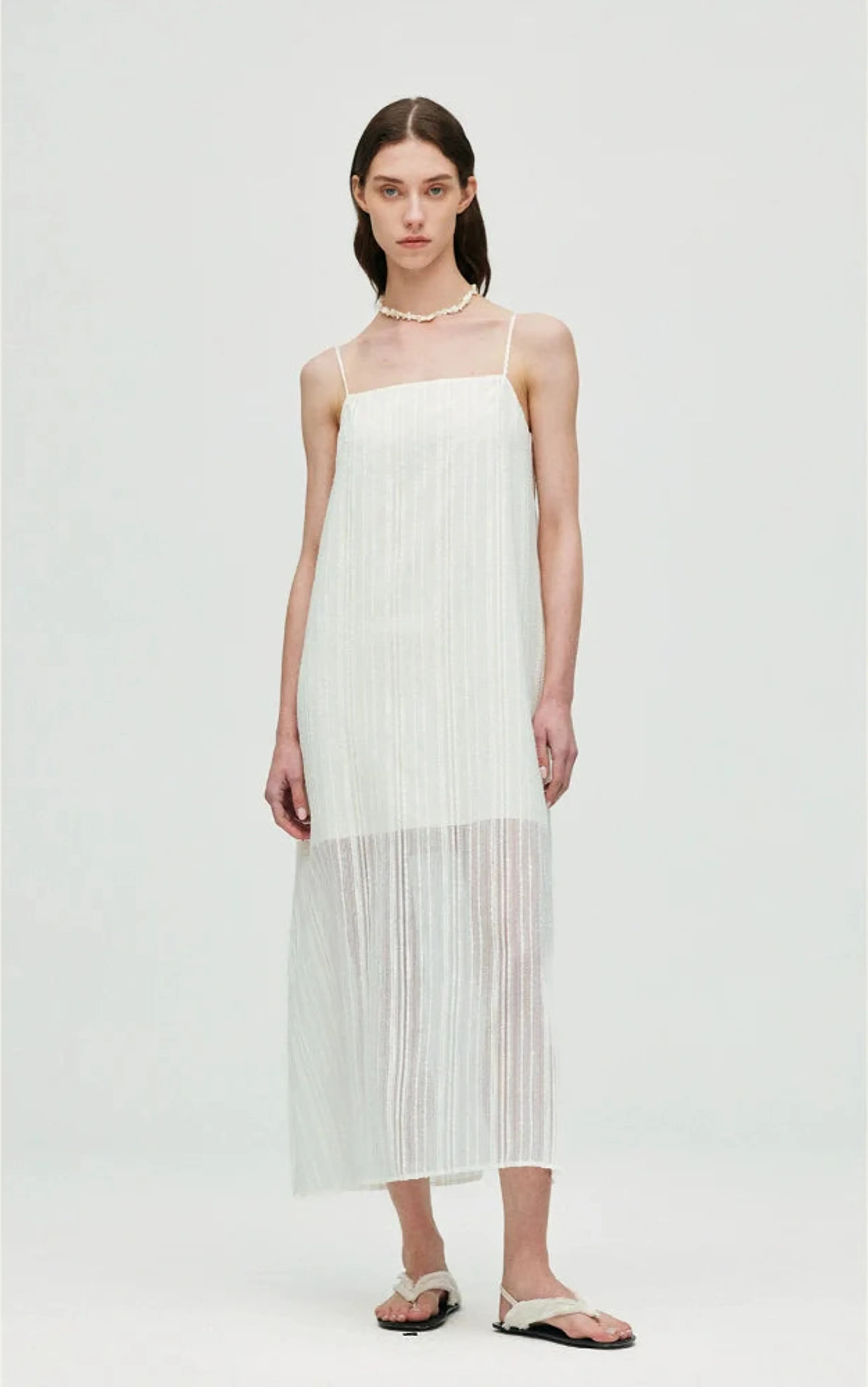 Vertical Stripe Slip Dress - Image 5
