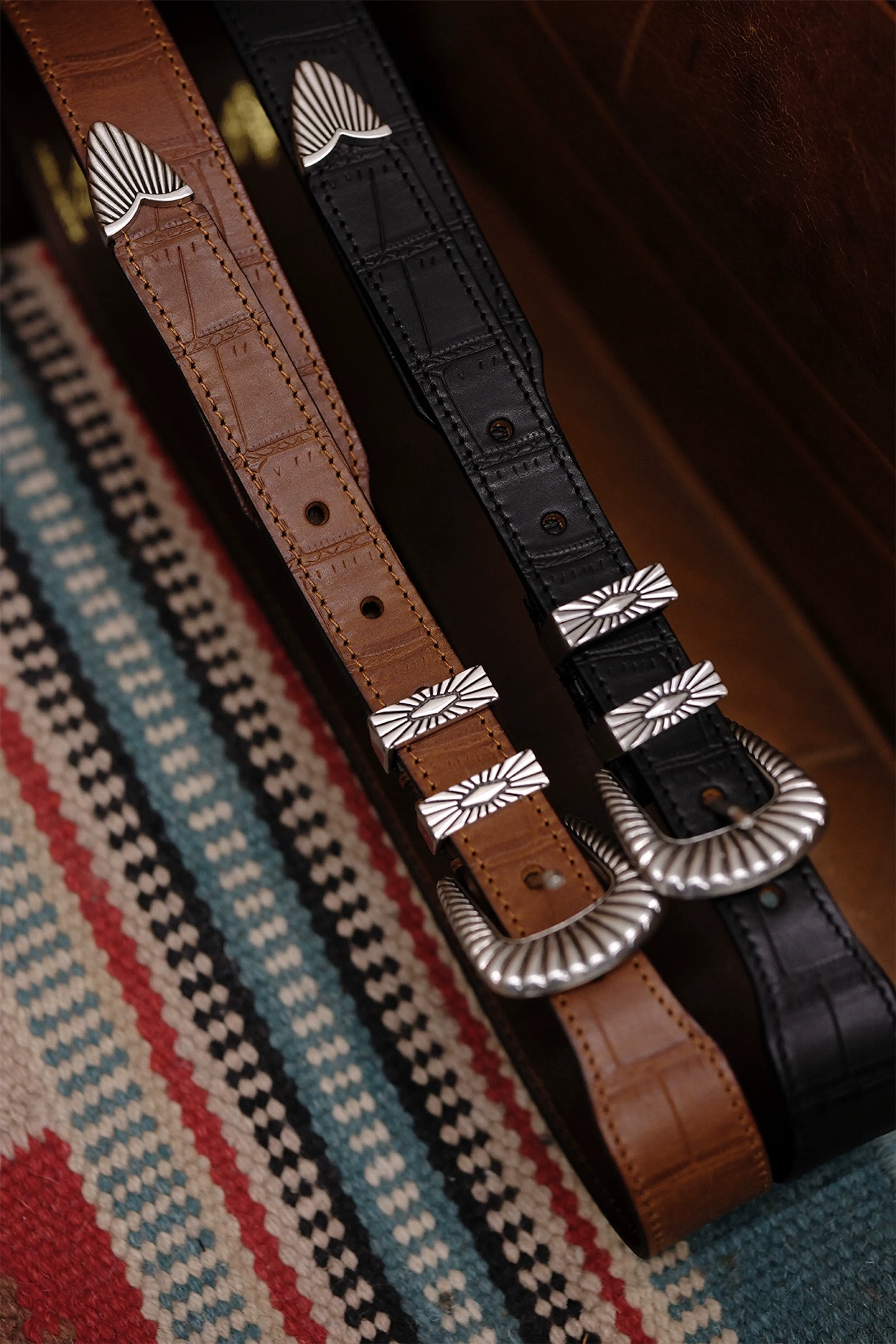 Vintage Cavalry Leather Belt - Image 6