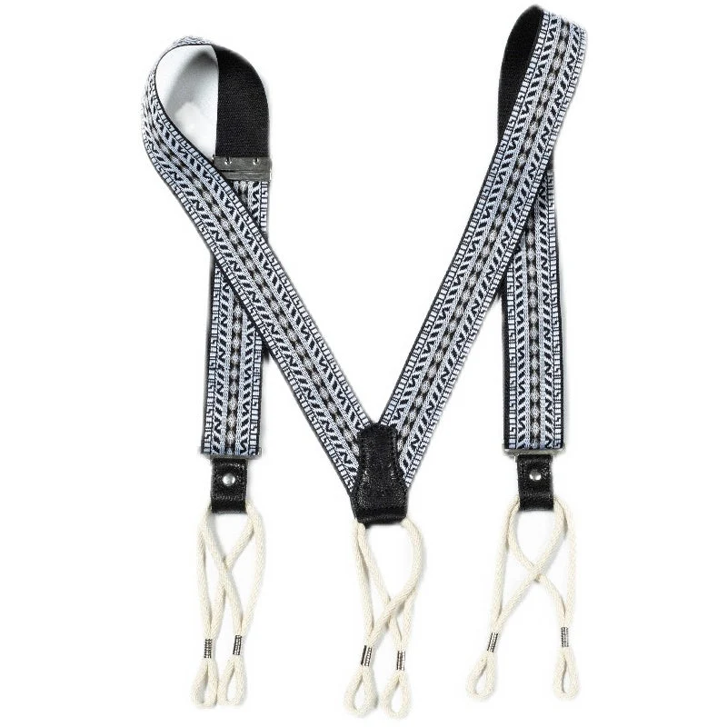 Vintage Geometric Suspenders - Image 2