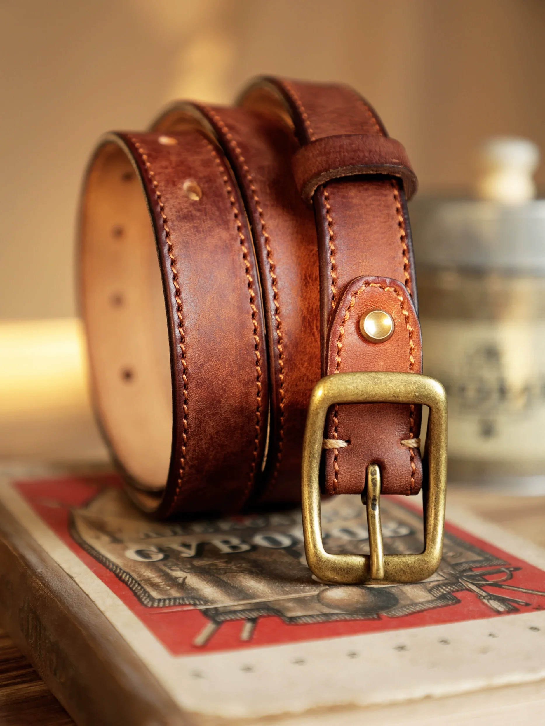 Vintage Leather Belt - Image 2