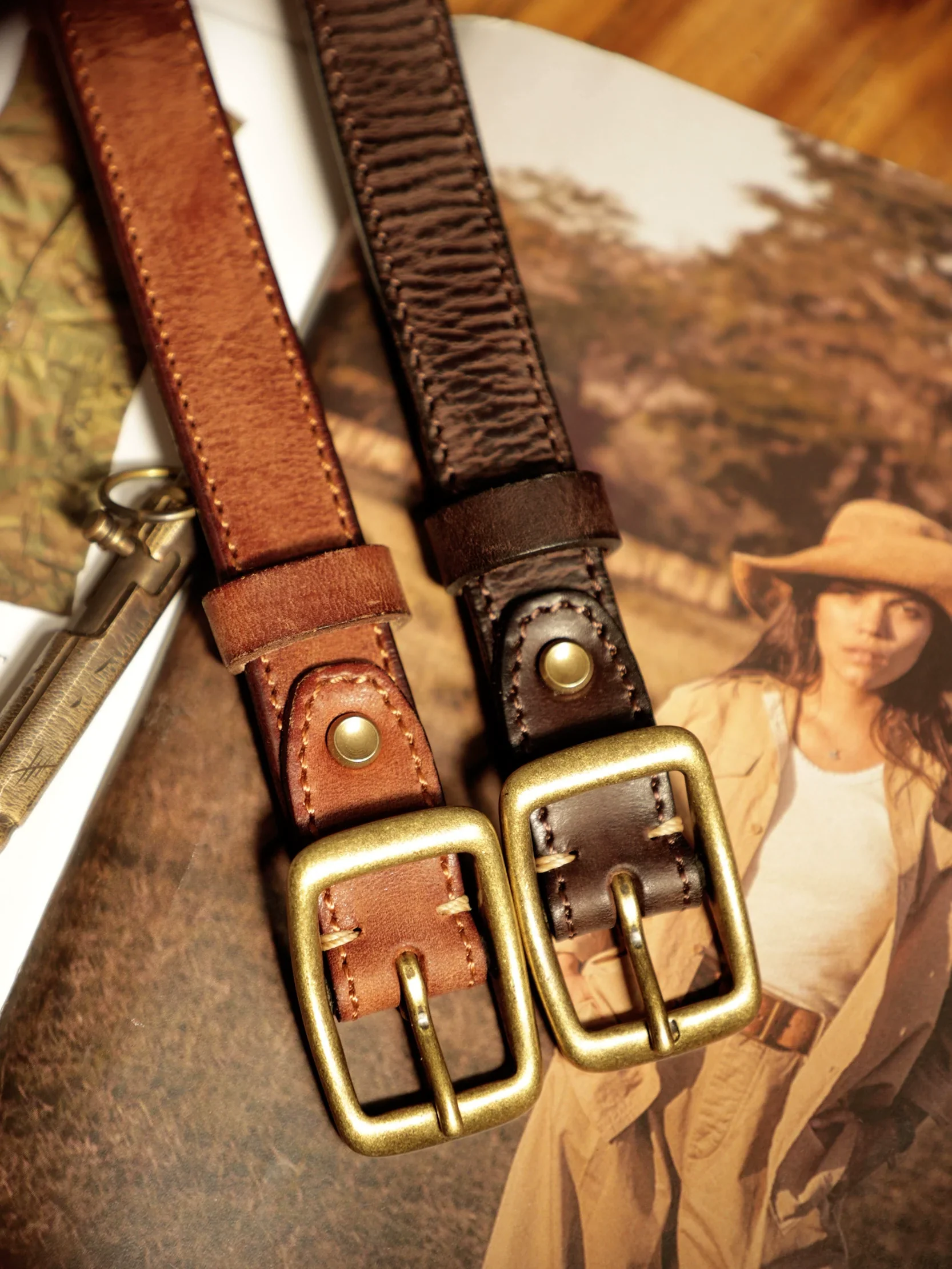 Vintage Leather Belt - Image 5