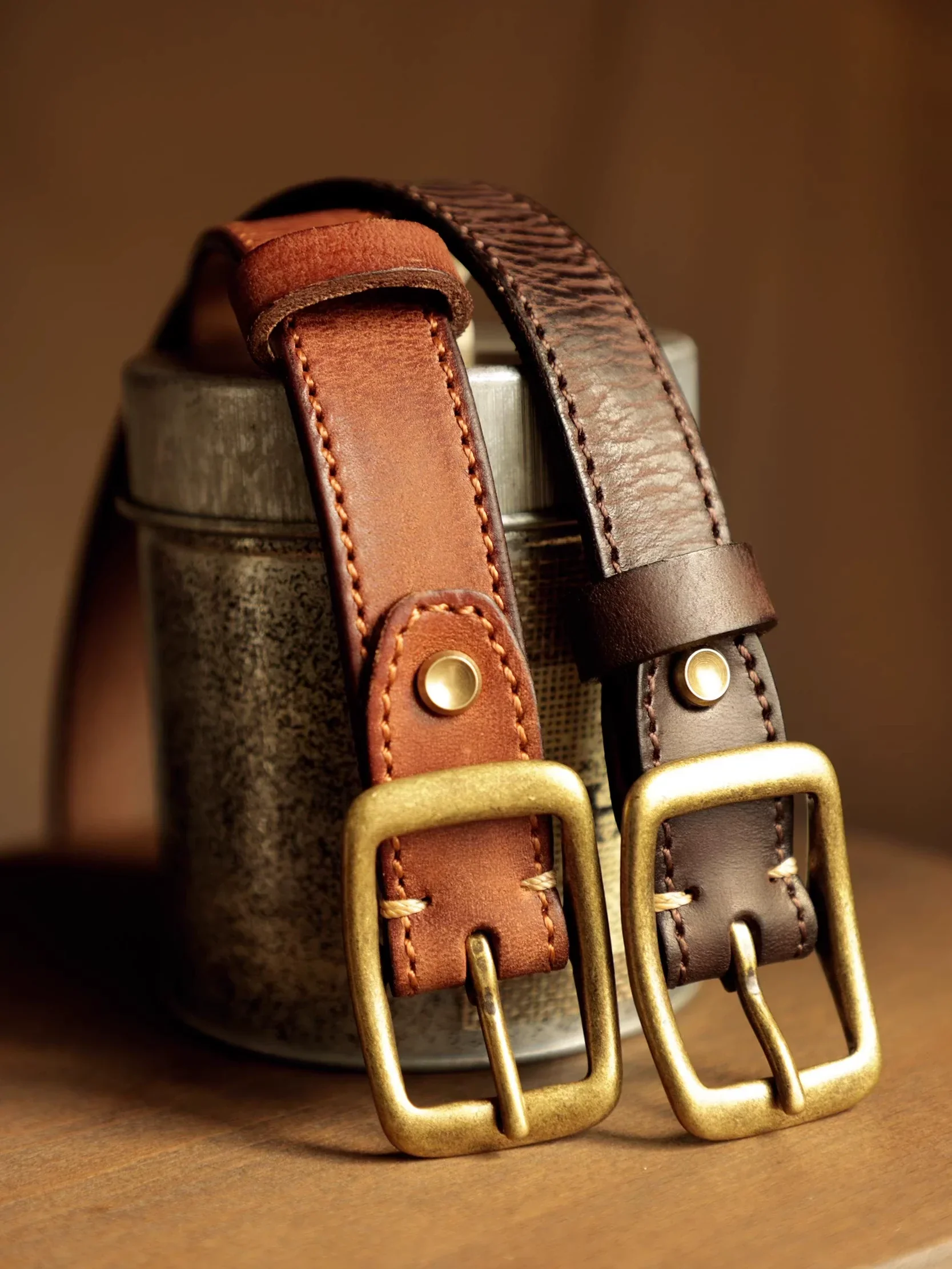 Vintage Leather Belt - Image 6