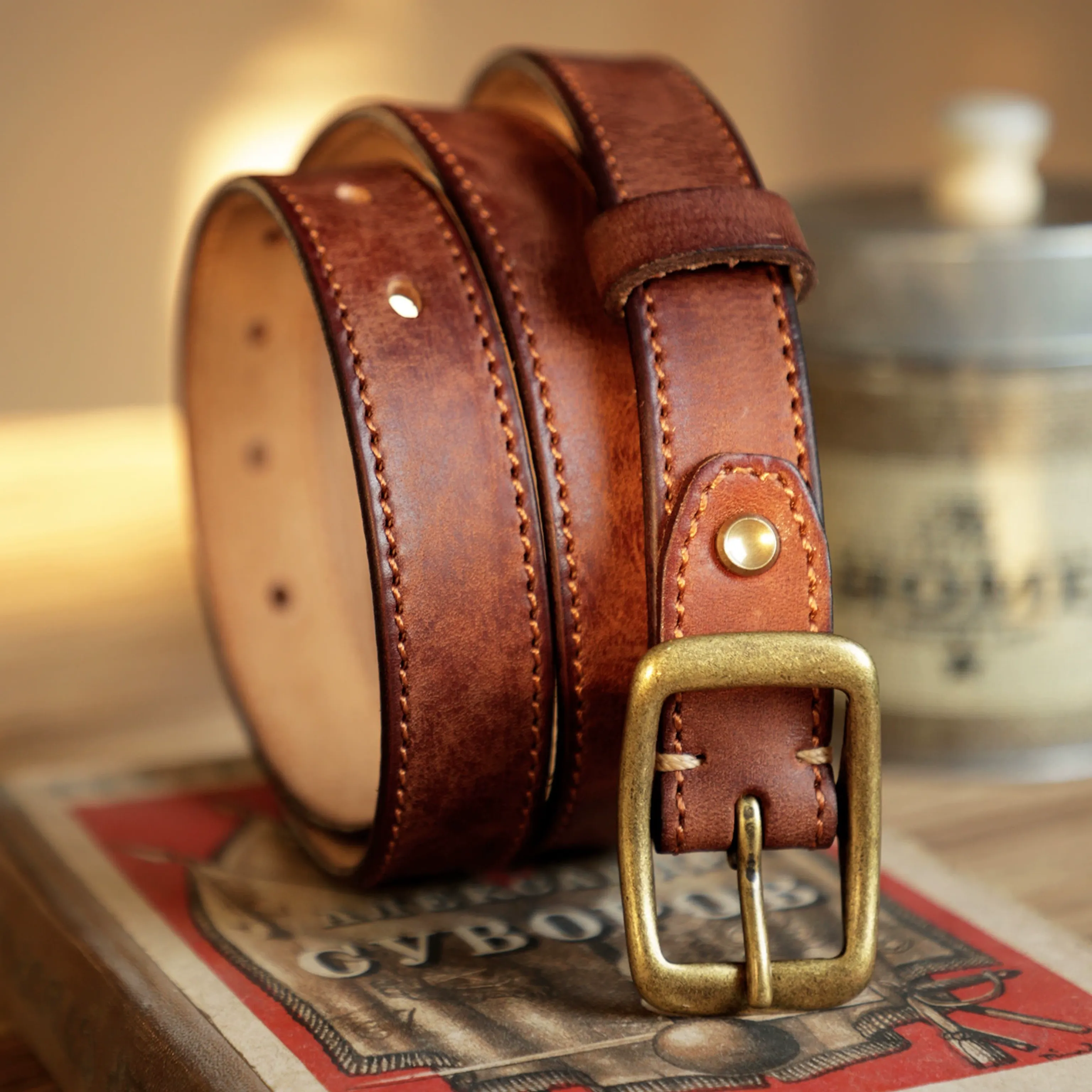 Vintage Leather Belt - Image 8