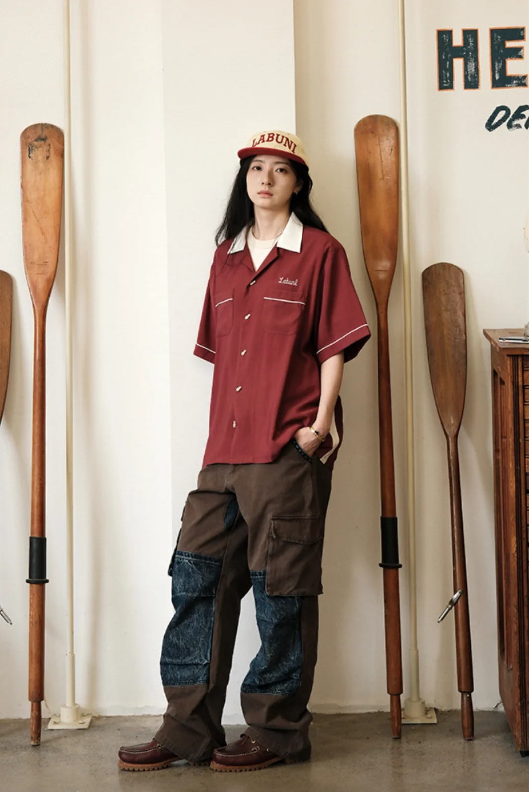 Vintage Patchwork Cargo Pants - Image 3
