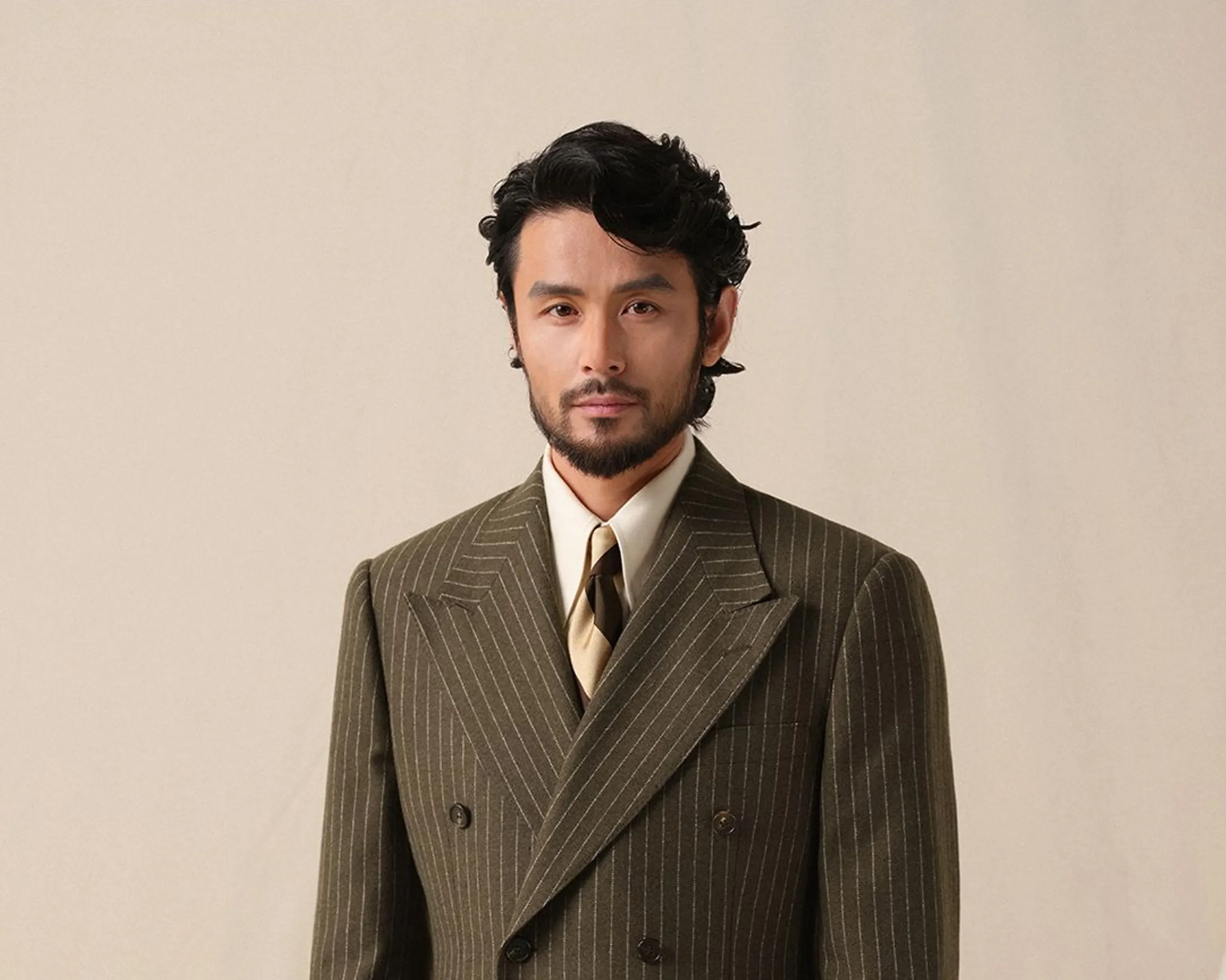 Vintage Pinstripe Double-Breasted Suit - Image 6