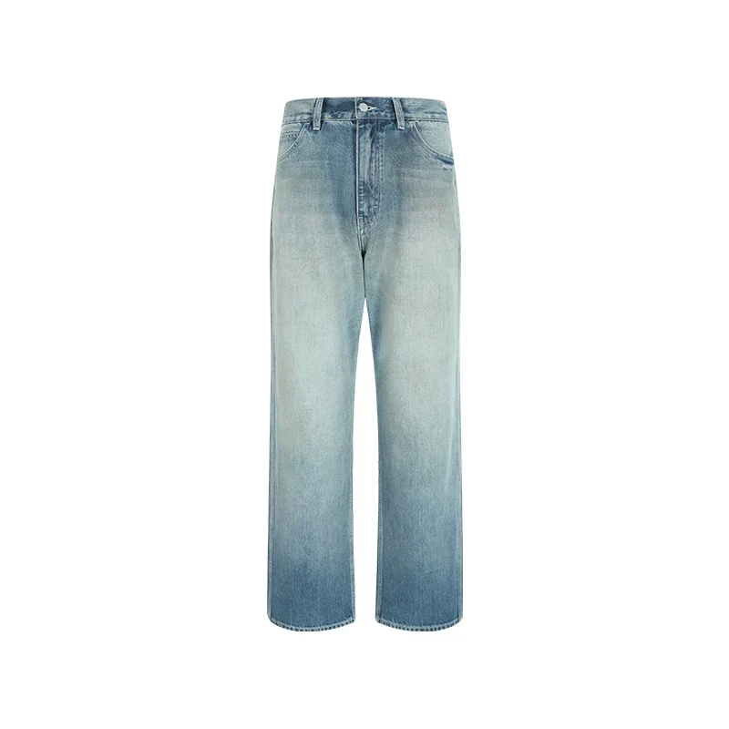 Vintage Wash Straight Jeans - Image 5