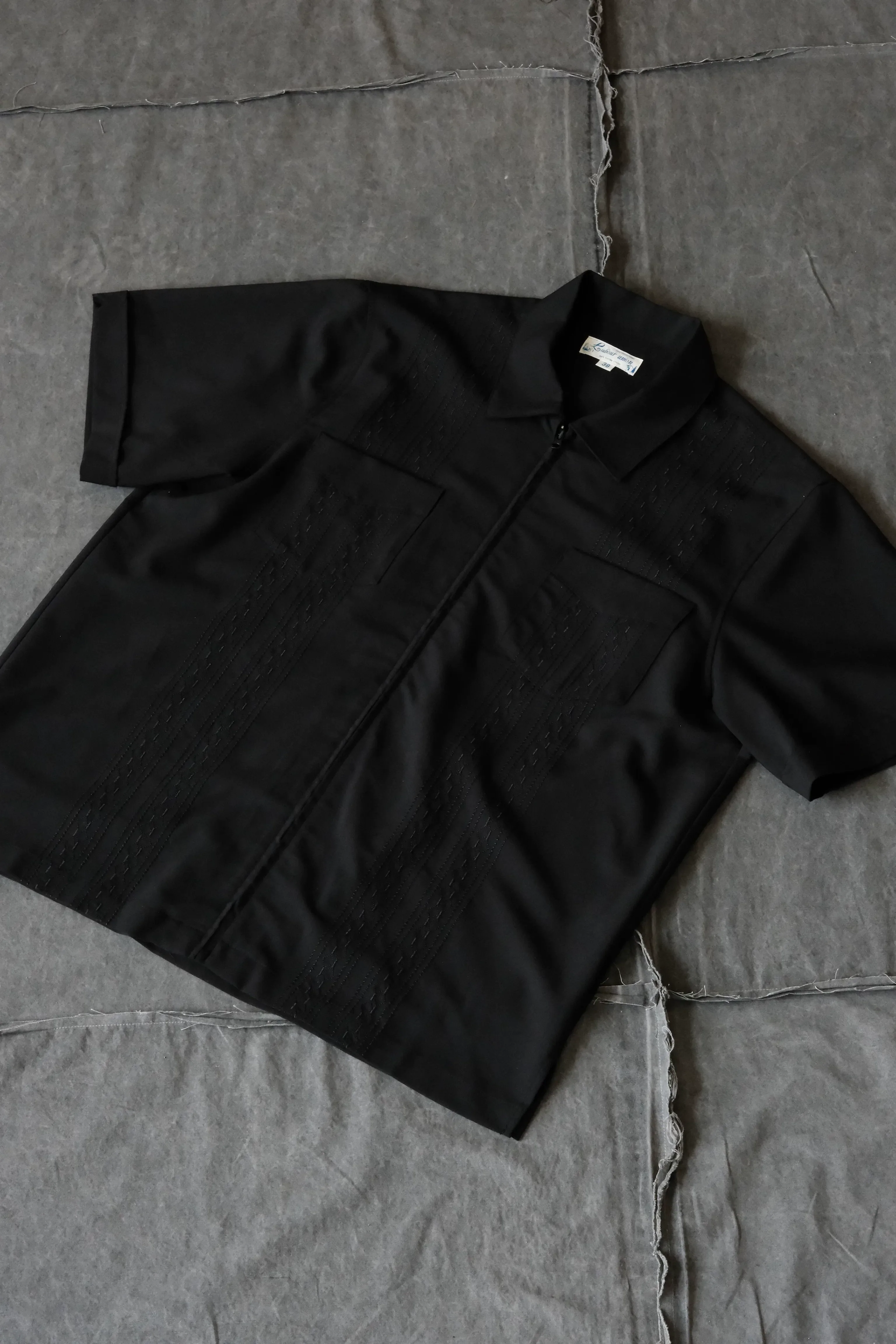 Vintage Zipper Cuban Collar Shirt - Image 5