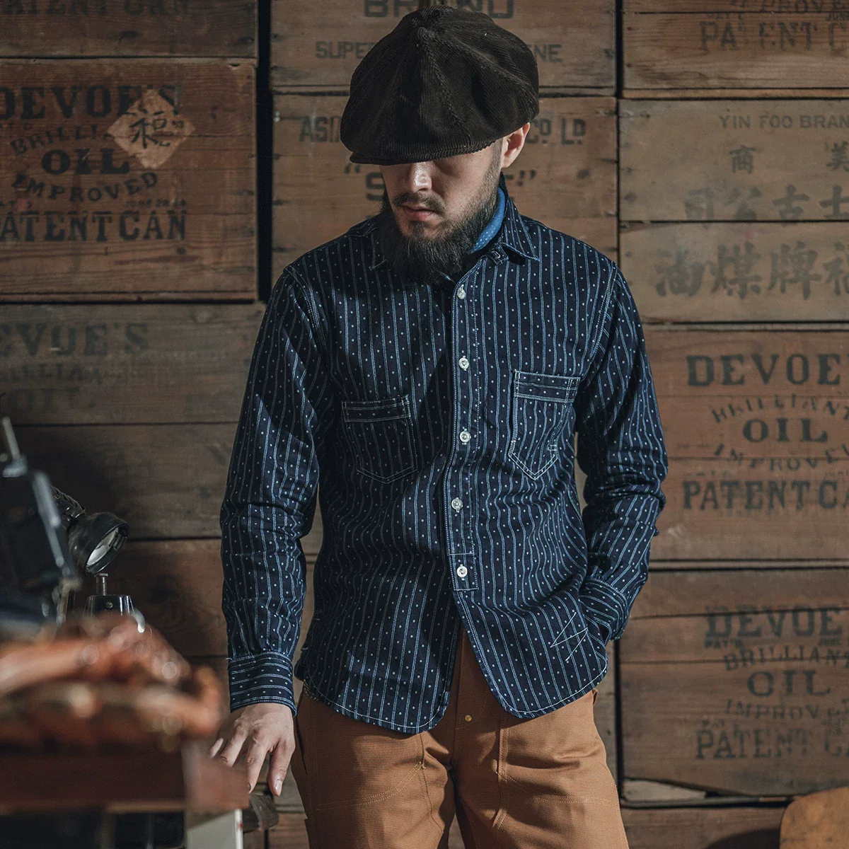 Wabash Stripe Denim Shirt
