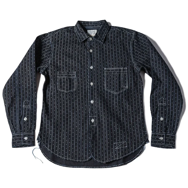 Wabash Stripe Denim Shirt - Image 6
