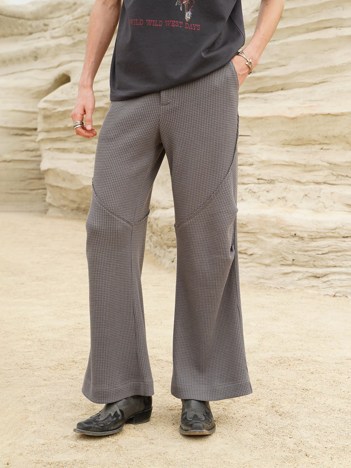 Waffle Knit Trousers