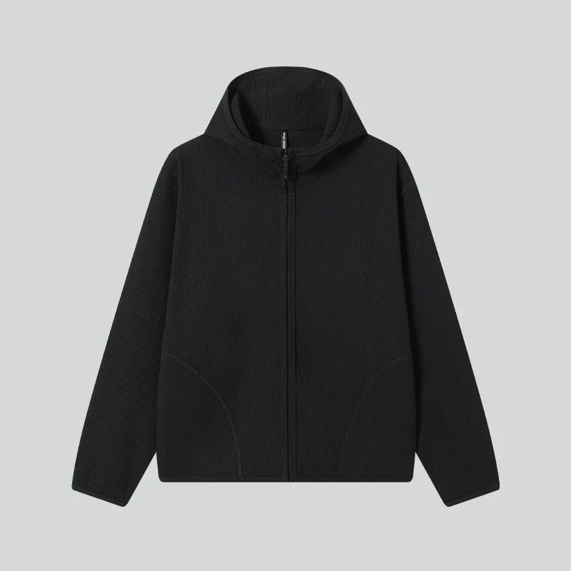 Waffle Zip Hoodie - Image 2