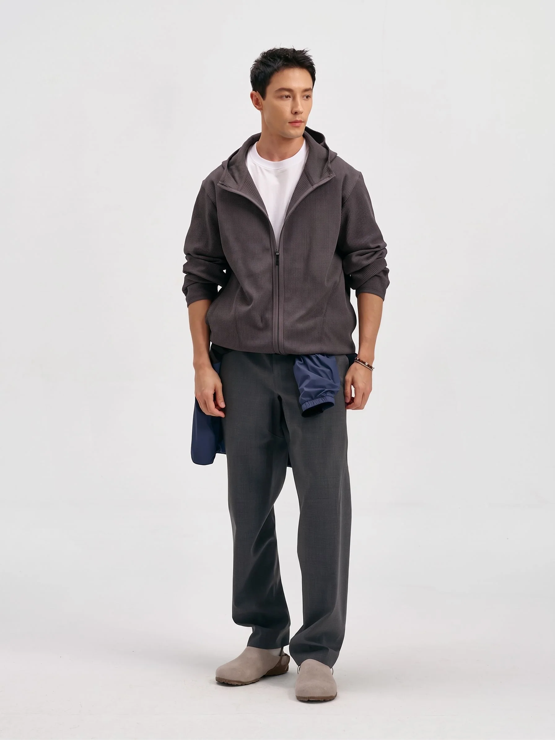 Waffle Zip Hoodie - Image 3
