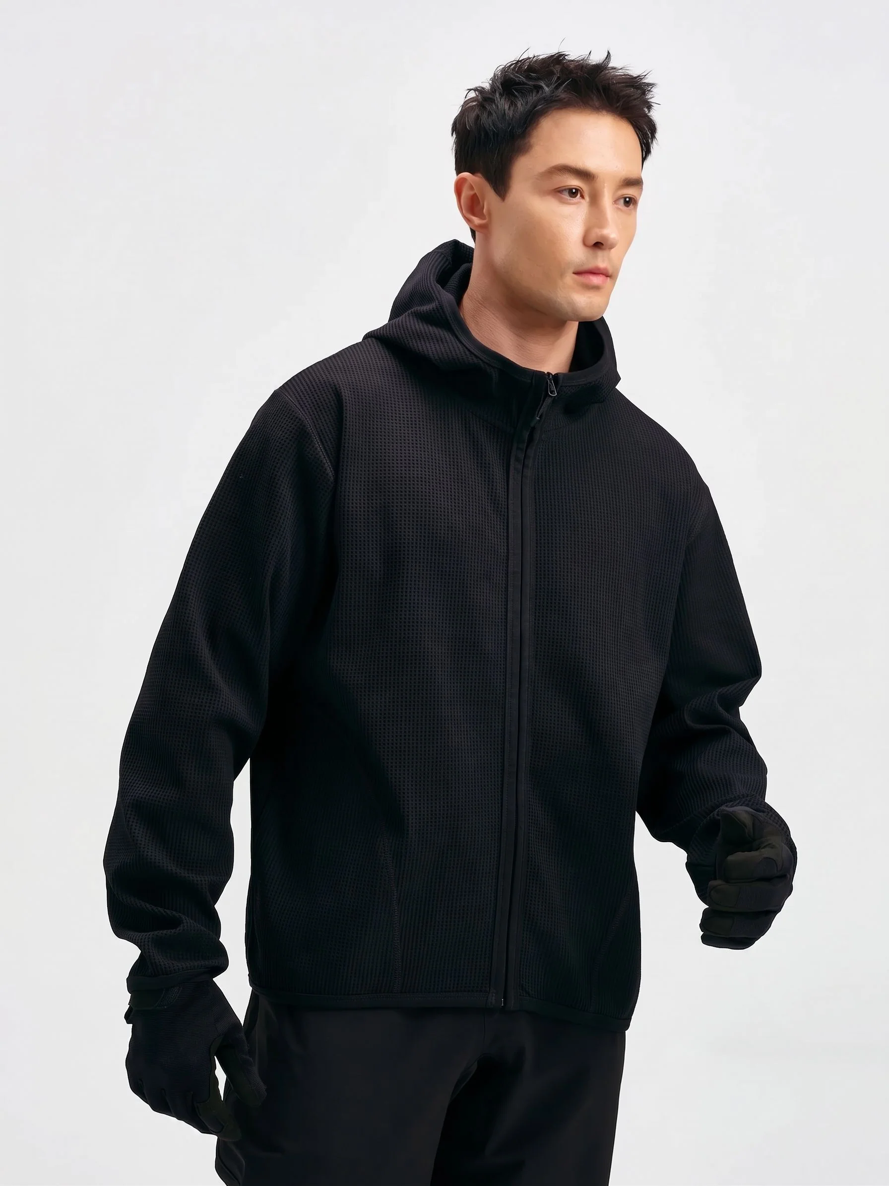 Waffle Zip Hoodie - Image 6