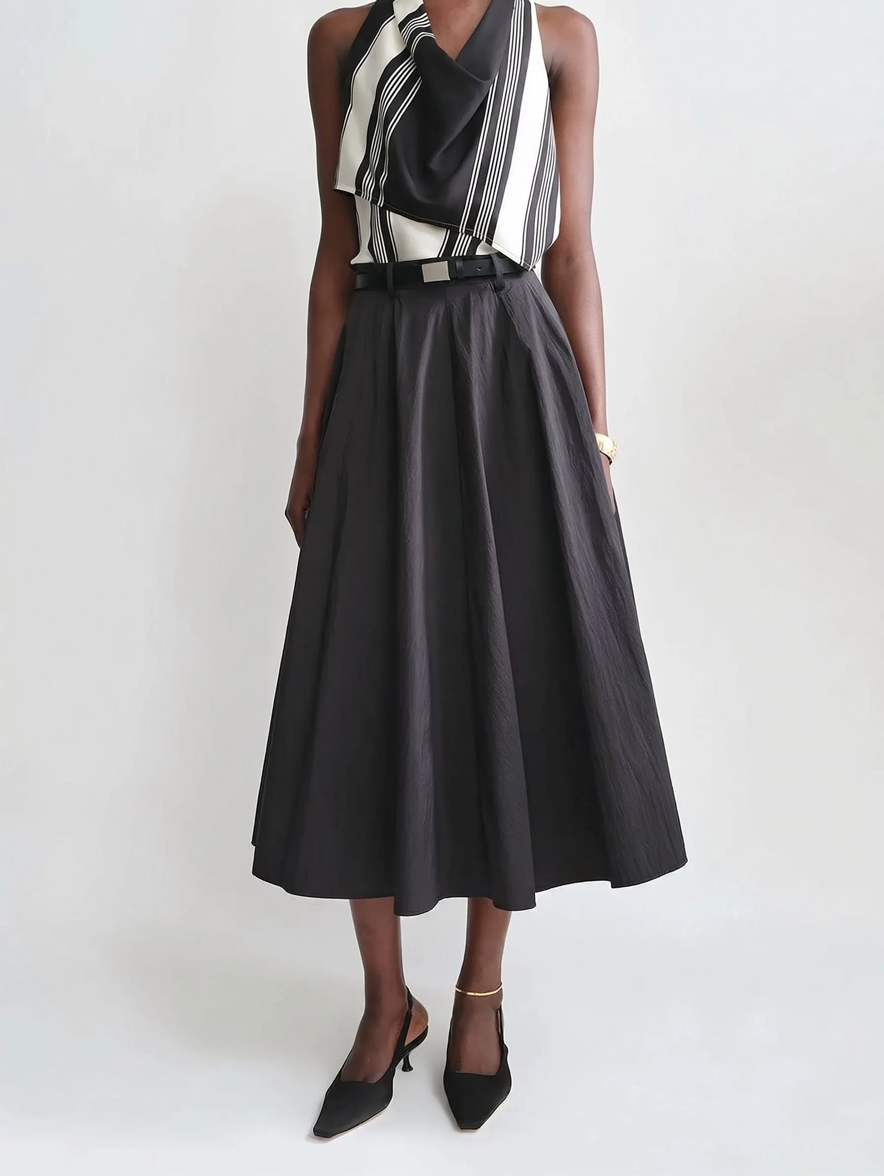Waist-Cinch Batwing Shirt - Image 11