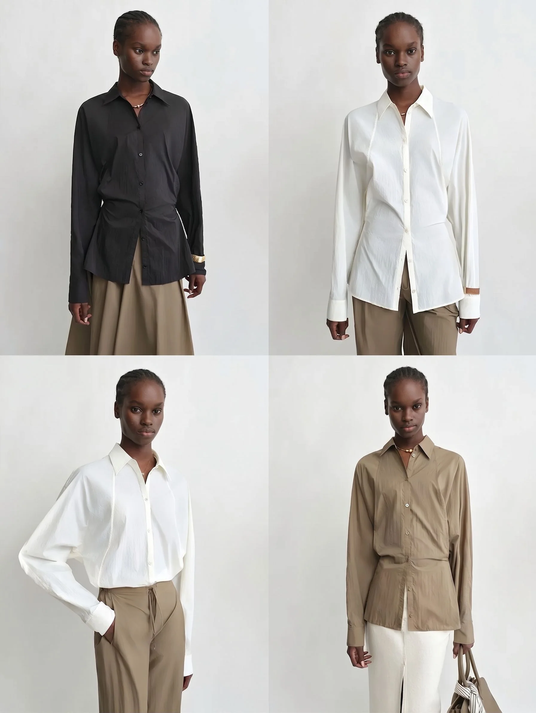 Waist-Cinch Batwing Shirt - Image 2