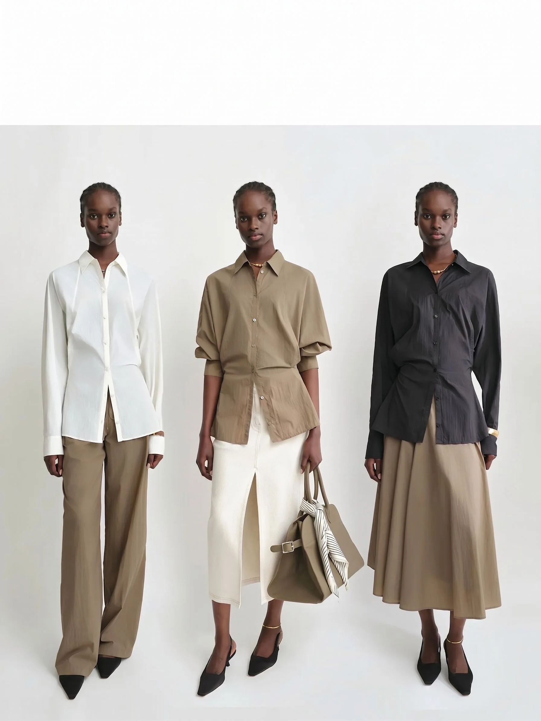 Waist-Cinch Batwing Shirt - Image 3