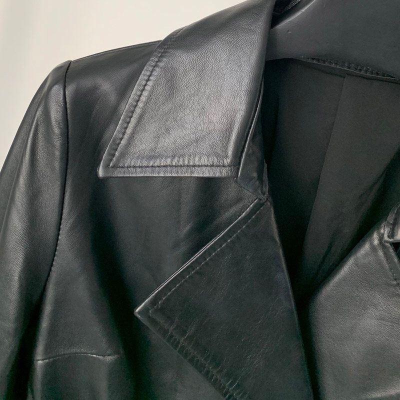 Waist-Cinch Faux Leather Jacket - Image 3