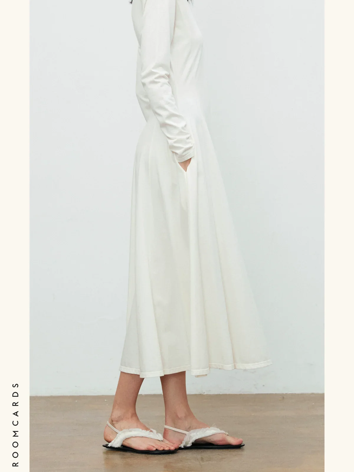 Waist-Length Knit Midi Dress - Image 5