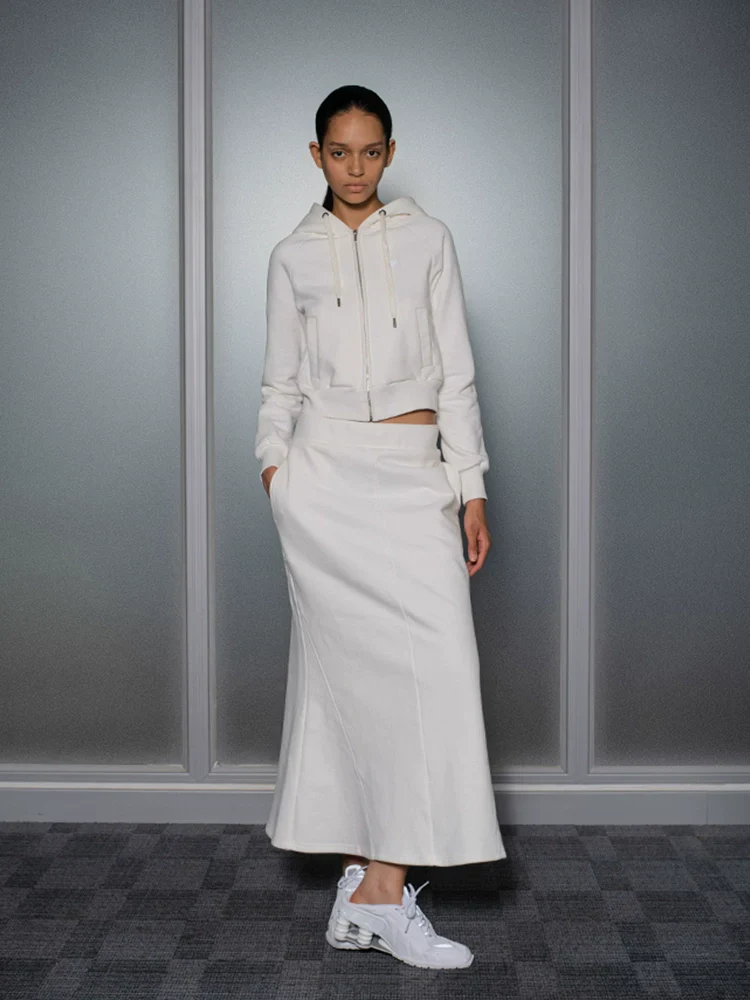 Walk Hooded Cardigan & Fishtail Skirt Set