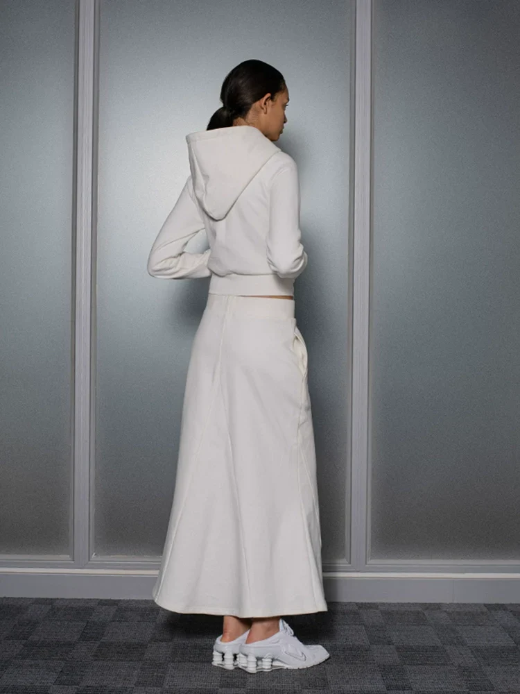 Walk Hooded Cardigan & Fishtail Skirt Set - Image 2