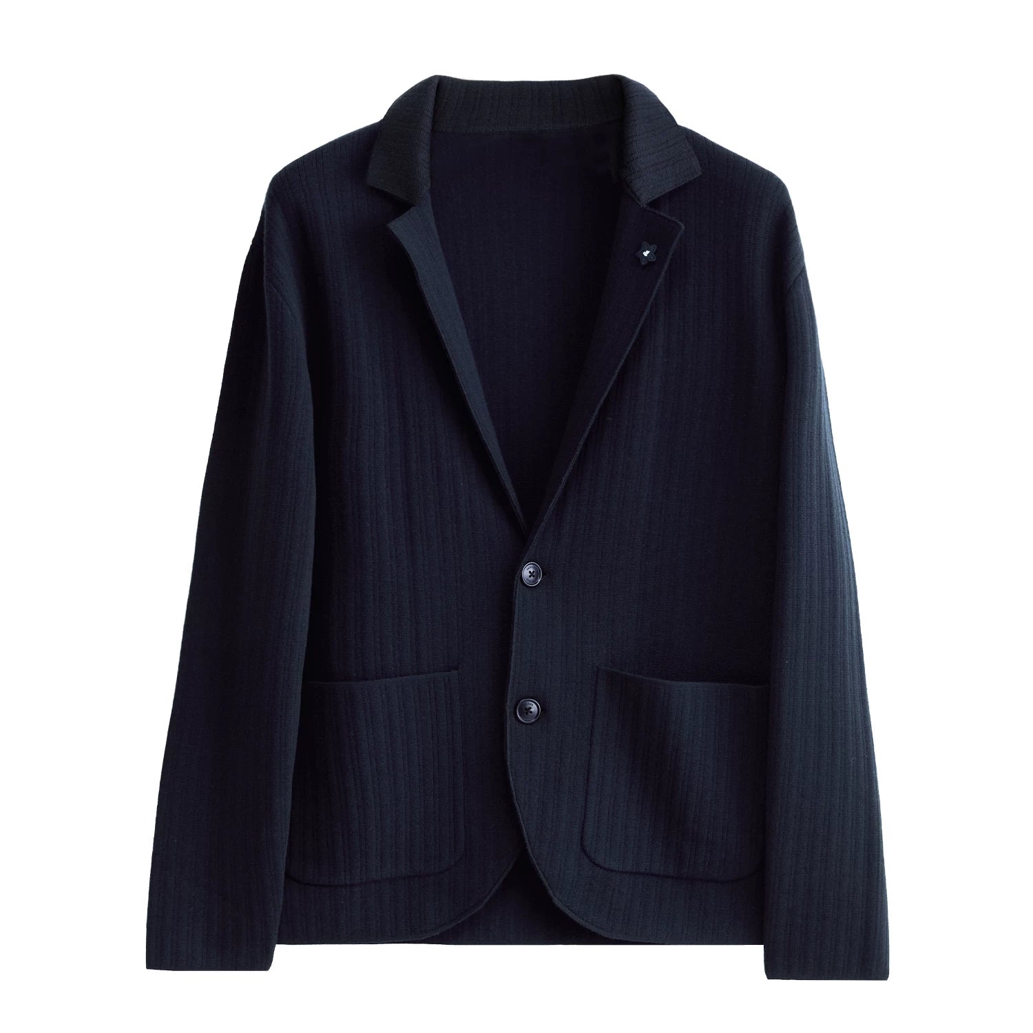 Washable Wool Knit Blazer Cardigan - Image 5