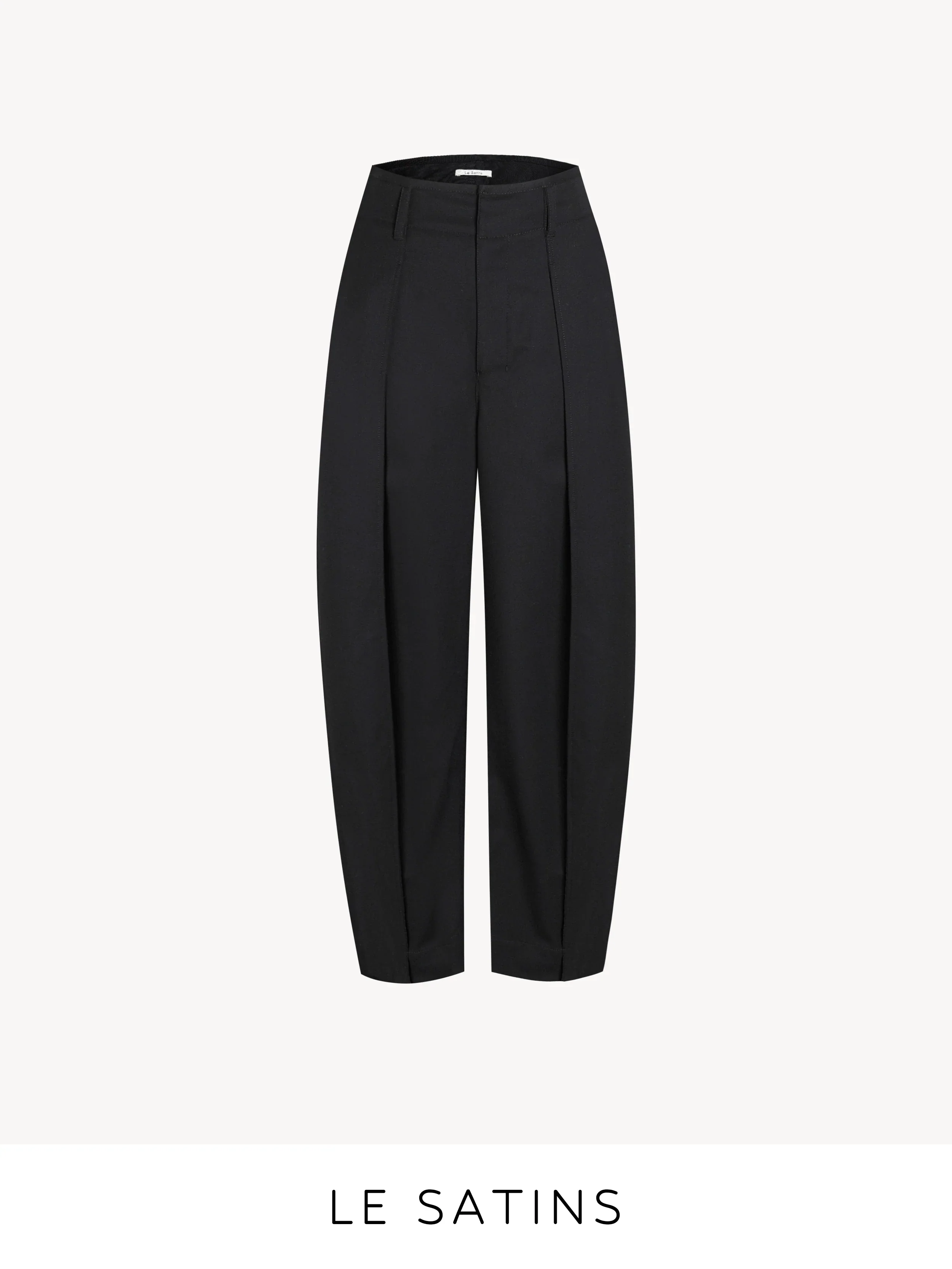 Washable Worsted Wool Curved Taper Trousers - Image 3